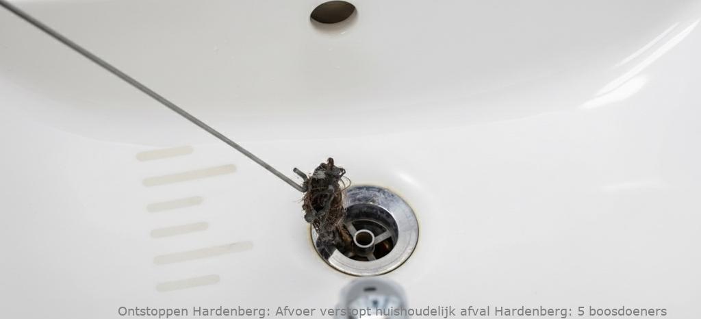 Afvoer verstopt huishoudelijk afval Hardenberg: 5 boosdoeners